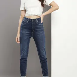 Calvin Klein Jeans Skinny Denim Dark Lightly Washed High Rise Jeans image 5
