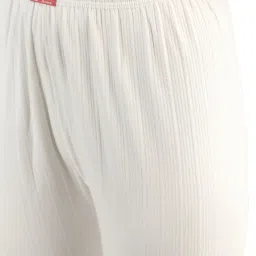 Neva White Striped Thermal Top & Bottom Set image 5