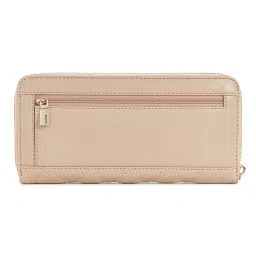 Guess Light Beige Quilted Giully Large Zip Around Wallet image 2