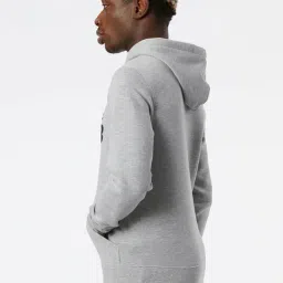 New Balance Grey Cotton Regular Fit Printed Sports Hoodie image 3