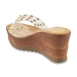 Catwalk Women's Beige Casual Wedges image 5