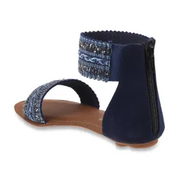 Catwalk Women's Blue Ankle Strap Sandals image 5