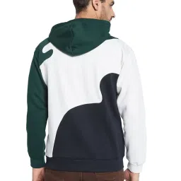 Octave Green Regular Fit Colour Blocked Sweatshirt image 2