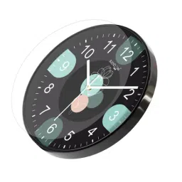 RANDOM Black & White Plastic Silent Sweep Round Wall Clock image 5