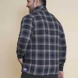 John Pride Green Cotton Regular Fit Checks Sweartshirt image 2