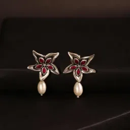 Fabindia Silver Stud Earrings-image-76
