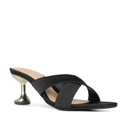 Inc.5 Women's Black Cross Strap Stilettos image 2
