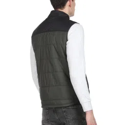 U.S. Polo Assn. Olive Regular Fit Colour Block Jackets image 2