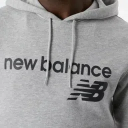 New Balance Grey Cotton Regular Fit Printed Sports Hoodie image 4