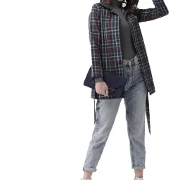 Style Quotient Navy Checks Jacket image 4