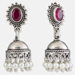 Fabindia Silver Jhumka Earrings image 5
