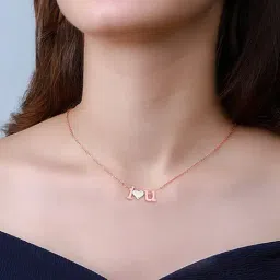 GIVA 92.5 Sterling Silver I Love You Pendant with Chain for Women-picture-44