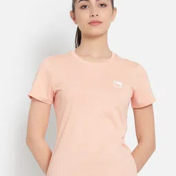 Anta Women Pink Cotton T-shirt-picture-22
