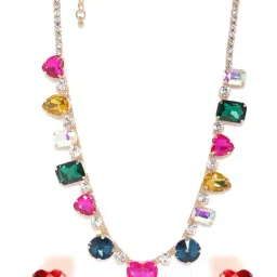 Rubans Gold-Tone Plated Multicolor Set for Women image 3