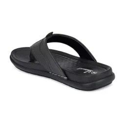 Shences Men's Black Thong Sandals image 5