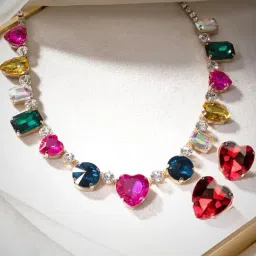 Rubans Gold-Tone Plated Multicolor Set for Women image 2