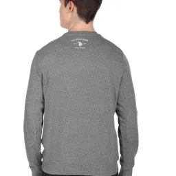 U.S. Polo Assn. Dark Grey Cotton Regular Fit Printed Sweatshirt image 2