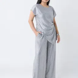 Gia by Westside Silver Shimmer Detailed Top image 3