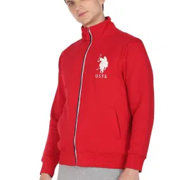 U.S. Polo Assn. Red Cotton Regular Fit Printed Sweatshirt image 3