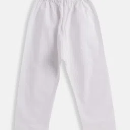 VASTRAMAY SISHU Blue & White Cotton Self Kurta Set image 3