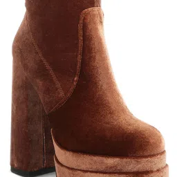 London Rag Women Block Heeled High-Top Regular Boots image 3