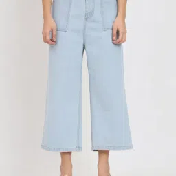 Angelfab Light Blue Flared Fit High Rise Jeans-picture-34