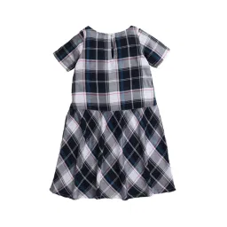 The Magic Wand Kids Multicolor Checks Dress with Bow image 2