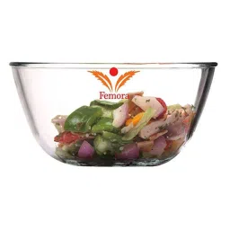Femora Borosilicate Glass Microwave Safe Mixing Bowls (400 ml) - Set of 2 image 2