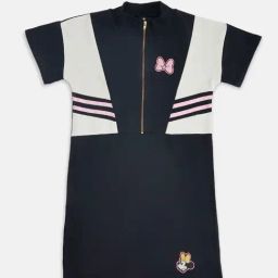 Pantaloons Junior Navy & White Color Block Frock-picture-34