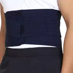 Reify Premium Lumbar Support Waist Belt in Blue Color for Lower Back Support, Size XXL image 2