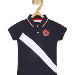 Allen Solly Junior Navy Cotton Printed Polo T-Shirt-image-95