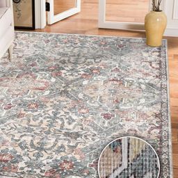 Kaleen India Grey Traditional Anti-Skid Polyester Carpet-picture-10