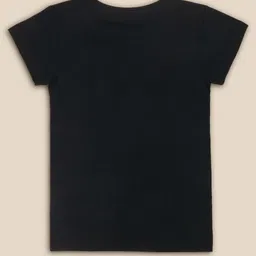 Kidsville Half Sleeves Hello Kitty Printed T Shirt - Black image 3