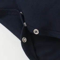 BLUSHES 100% Cotton Knit Halloween Theme Half Sleeves Spooky Text Printed Onesie - Navy Blue image 5