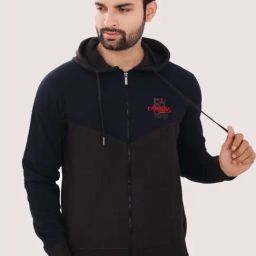Force NXT Brown Cotton Regular fit Colorblock Hooded Sweatshirt-picture-13