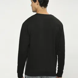 Pepe Jeans Black Cotton Regular Fit Printed Sweatshirt image 2