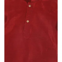 VASTRAMAY SISHU Maroon & Rose Gold Relaxed Fit Kurta Set image 5