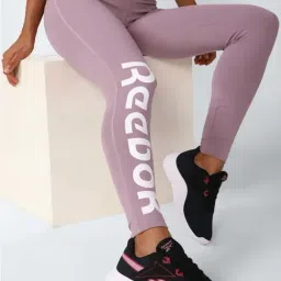 Reebok Purple Cotton Printed Sports Tights-picture-34