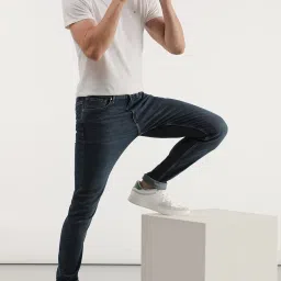 Lee Dark Indigo Cotton Skinny Fit Jeans image 5