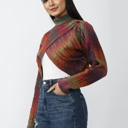 Forever 21 Multicolor Full Sleeves Sweater image 3