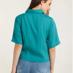 Zink London Blue Regular Fit Shirt image 2