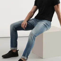 Lee Light Blue Cotton Skinny Fit Jeans image 5