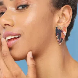 Sohi Gold Plated Party Designer Stud Earrings image 2