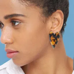 Sohi Gold Plated Party Designer Stud Earrings image 2