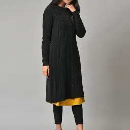 W Black Knitted Cardigan image 4