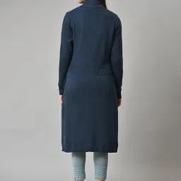 W Blue Knitted Cardigan image 2