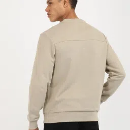 Calvin Klein Beige Cotton Regular Fit Sweatshirt image 2