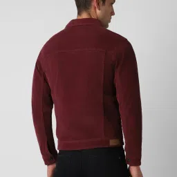 Van Heusen Maroon Cotton Slim Fit Jacket image 2