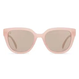 Vincent Chase HOLIDAY EDIT Light Pink Wayfarer Polarised and UV Protected Lens Unisex Sunglasses image 2