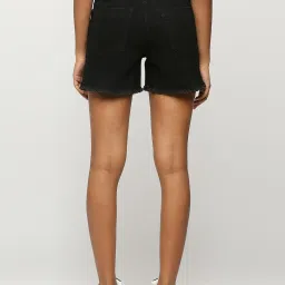 Pepe Jeans Black High Rise Shorts image 2